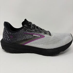 Brooks Launch 10 Size 10.5 Women's Black White Purple Running Shoes 1203981B085